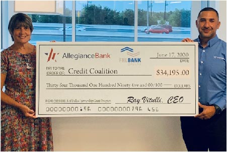 Allegiance Bank and FHLB Dallas Award 34K Grant to the Credit